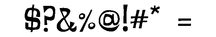 Blazedale Regular Font OTHER CHARS