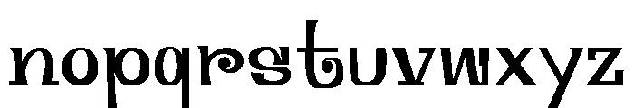 Blazedale Regular Font LOWERCASE