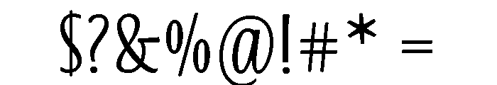 Blend Bold Font OTHER CHARS