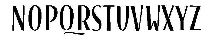 Blend Caps Black Font UPPERCASE