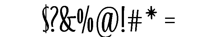 Blend Caps Condensed Bold Font OTHER CHARS