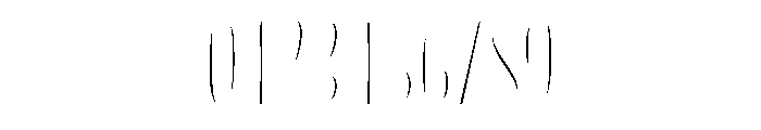 Blend Caps Condensed Inline Fill Font OTHER CHARS