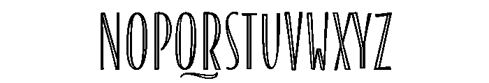 Blend Caps Condensed Inline Font UPPERCASE