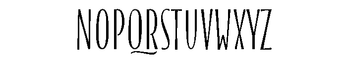 Blend Caps Condensed Regular Font UPPERCASE