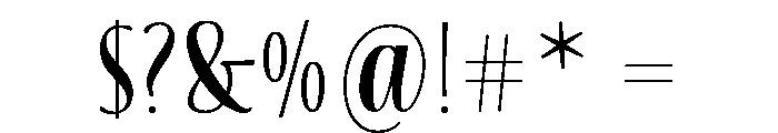 Blend Caps Engraved Color Font OTHER CHARS