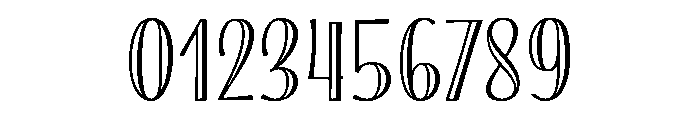 Blend Caps Engraved Font OTHER CHARS