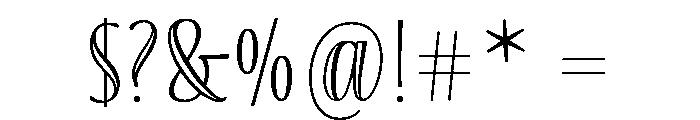 Blend Caps Engraved Font OTHER CHARS