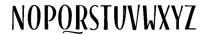 Blend Caps Inline Bold Color Font LOWERCASE