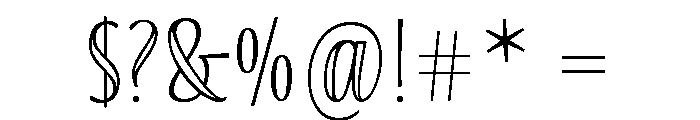 Blend Caps Inline Bold Font OTHER CHARS