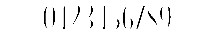 Blend Caps Inline Fill Bold Font OTHER CHARS