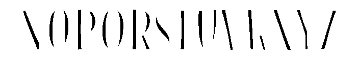 Blend Caps Inline Fill Bold Font UPPERCASE