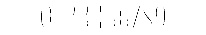 Blend Caps Inline Fill Font OTHER CHARS
