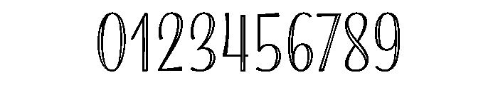 Blend Caps Inline Font OTHER CHARS