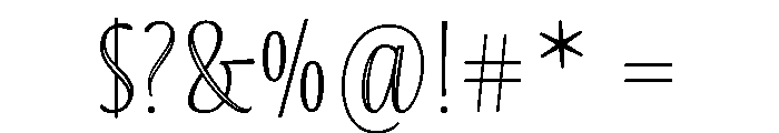Blend Caps Inline Font OTHER CHARS