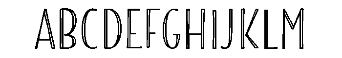 Blend Caps Inline Font UPPERCASE