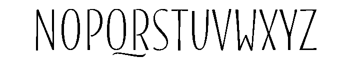 Blend Caps Regular Font LOWERCASE