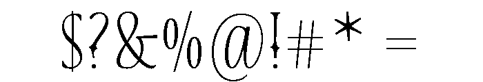 Blend Caps Western Font OTHER CHARS