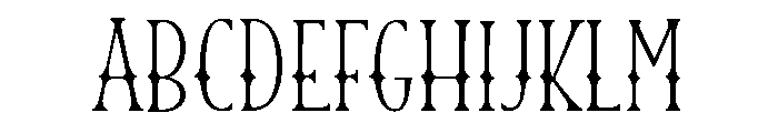 Blend Caps Western Font UPPERCASE