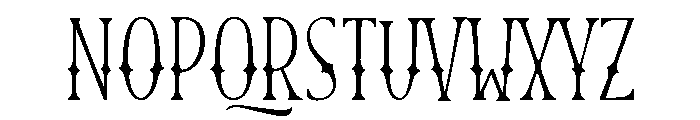 Blend Caps Western Font LOWERCASE
