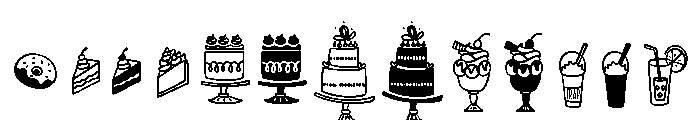 Blend Dingbats Font LOWERCASE