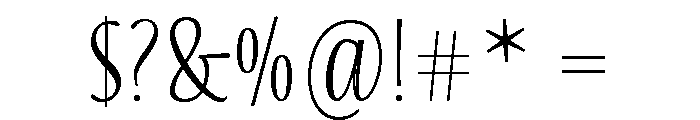 Blend Inline Color Font OTHER CHARS
