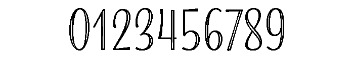 Blend Inline Font OTHER CHARS