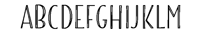 Blend Inline Font UPPERCASE