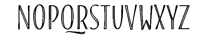Blend Inline Font UPPERCASE