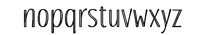Blend Inline Font LOWERCASE