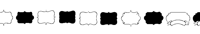 Blend Ornaments Font UPPERCASE