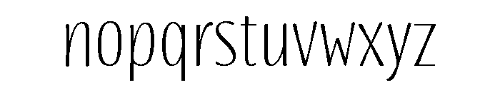 Blend Regular Font LOWERCASE