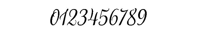 Blend Script Regular Font OTHER CHARS