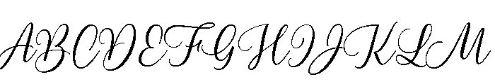 Blend Script Regular Font UPPERCASE