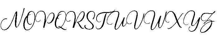Blend Script Regular Font UPPERCASE