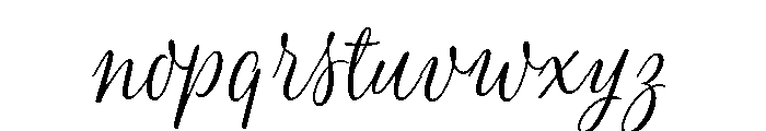 Blend Script Regular Font LOWERCASE