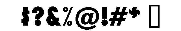 Blippo Black Font OTHER CHARS