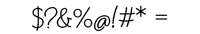 Blithe Regular Font OTHER CHARS