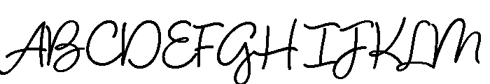 Blithe Regular Font UPPERCASE