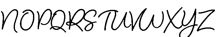 Blithe Regular Font UPPERCASE