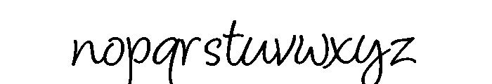 Blithe Regular Font LOWERCASE