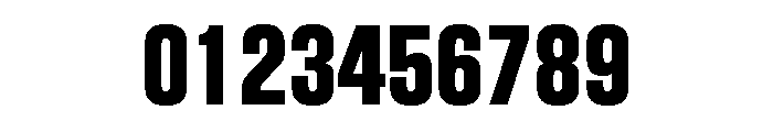 Block Gothic Condensed Extra Bold Font OTHER CHARS
