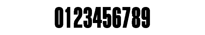 Block Gothic Extra Condensed Extra Bold Font OTHER CHARS