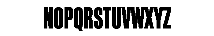 Block Gothic Extra Condensed Extra Bold Font UPPERCASE