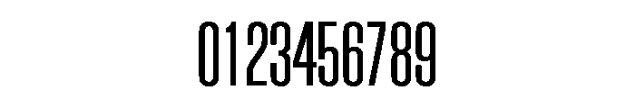 Block Gothic Extra Condensed Light Font OTHER CHARS