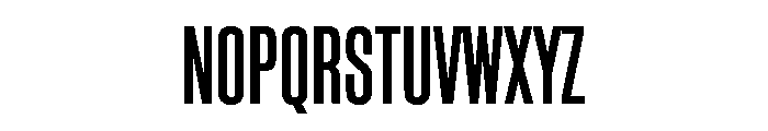 Block Gothic Extra Condensed Medium Font UPPERCASE