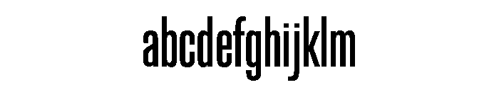 Block Gothic Extra Condensed Medium FONT
