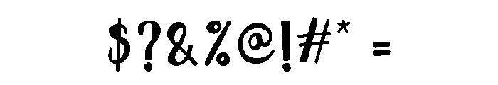 Blueshift Stick Font OTHER CHARS