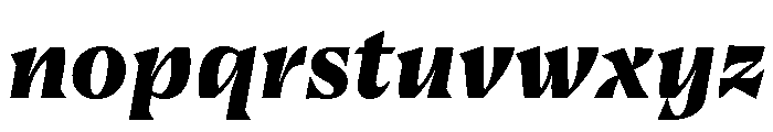 Bluu Suuperstar Black Italic Font LOWERCASE