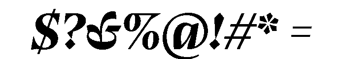 Bluu Suuperstar Bold Italic Font OTHER CHARS