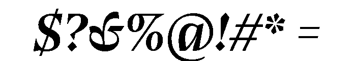 Bluu Suuperstar Medium Italic Font OTHER CHARS
